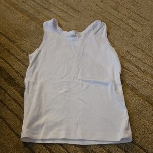 5/25 OshKosh B'gosh White Cotton Tank Top Girls Size 6